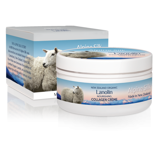 Alpine Silk organic lanolin nourishing collagen creme 100g 有机羊毛脂滋润胶原蛋白面霜 100g