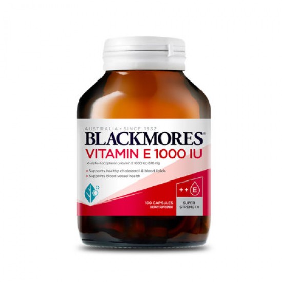 Blackmores 澳佳宝 天然维生素E 1000IU 100粒 养颜抗氧化