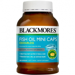 Blackmores Odourless Fish Oil MINI 400CAPS 澳佳宝 无腥味深海鱼油 Omega3 400粒迷你胶囊 Blackmores Odourless Fish Oil MINI 400CAPS 澳佳宝 无腥味深海鱼油 Omega3 400粒迷你胶囊