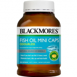 Blackmores Odourless Fish Oil MINI 400CAPS 澳佳宝 无腥味深海鱼油 Omega3 400粒迷你胶囊 Blackmores Odourless Fish Oil MINI 400CAPS 澳佳宝 无腥味深海鱼油 Omega3 400粒迷你胶囊