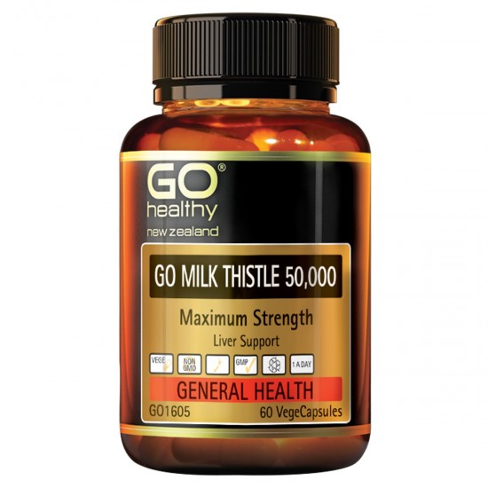 GO Healthy Milk Thistle 高之源 奶蓟草护肝胶囊保肝护肝50000mg 60粒