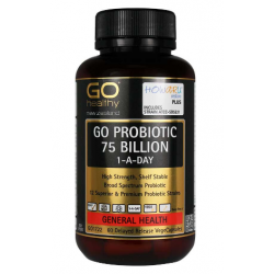 Go Healthy GO PROBIOTIC 75 BILLION 高之源益生菌750亿有益菌 6个月以上适用 孕妇可用 保护肠胃 强化免疫 60粒  Go Healthy GO PROBIOTIC 75 BILLION 高之源益生菌750亿有益菌 6个月以上适用 孕妇可用 保护肠胃 强化免疫 60粒