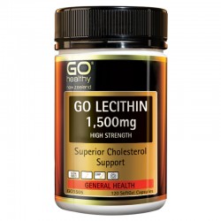 Go Healthy GO LECITHIN 1500mg 高之源 高含量卵磷脂1500mg 120粒 心脑血管健康 调节血清  Go Healthy GO LECITHIN 1500mg 高之源 高含量卵磷脂1500mg 120粒 心脑血管健康 调节血清