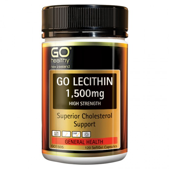 Go Healthy GO LECITHIN 1500mg 高之源 高含量卵磷脂1500mg 120粒 心脑血管健康 调节血清 