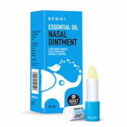 Beggi essential oil nasal ointment 3.5g 成人外涂式舒缓鼻塞膏  护鼻膏 鼻通灵