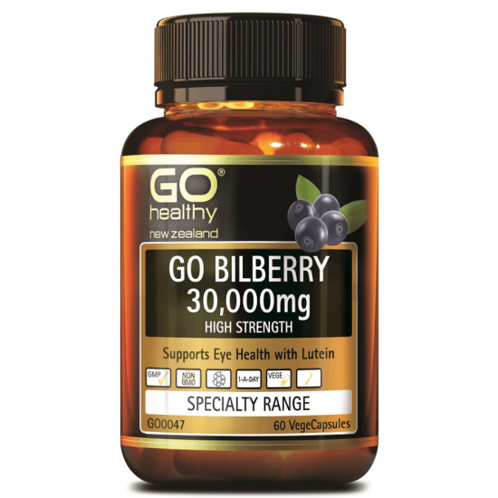 GO Healthy Bilberry 30,000mg 高之源 蓝莓越桔护眼(30000mg)胶囊60粒