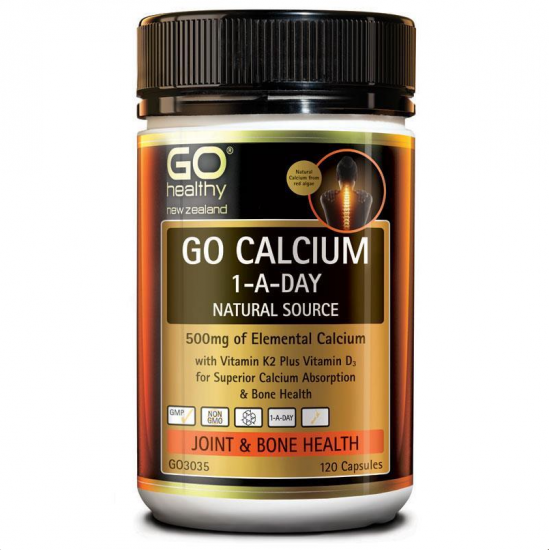 GO Healthy GO Calcium 1-A-Day 高之源 天然海藻钙胶囊120粒