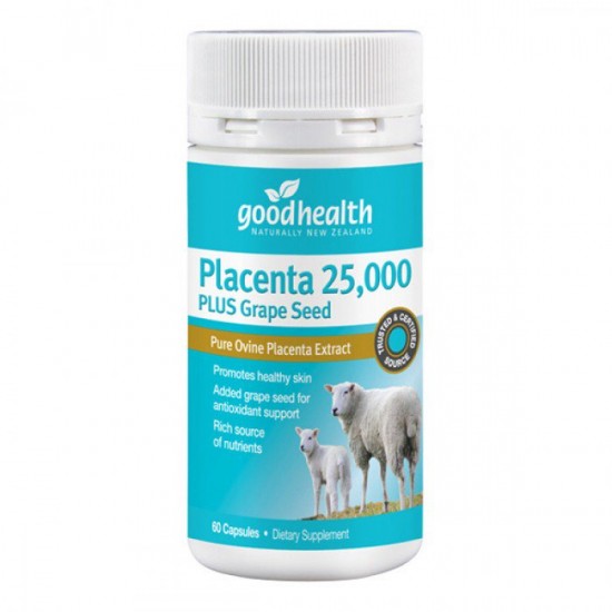 Good Health Placenta 25,000 Plus Grape Seed 好健康 羊胎素葡萄籽精华25000mg 60粒 
