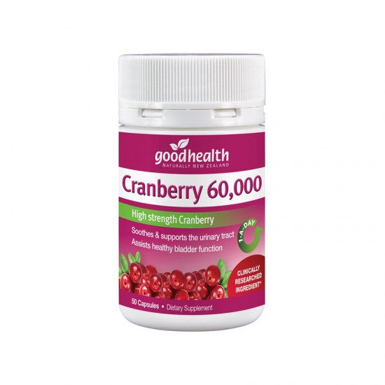 Good Health Cranberry 好健康 高含量蔓越莓60000mg  50粒 【产品主图为新包装】