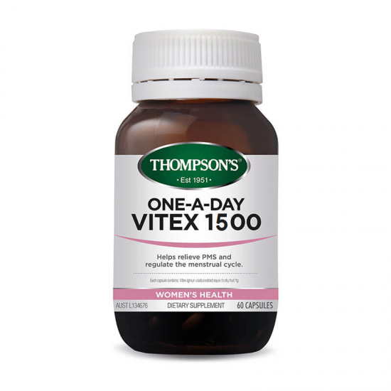 Thompson's vitex 汤普森 圣洁莓60粒 1500mg 