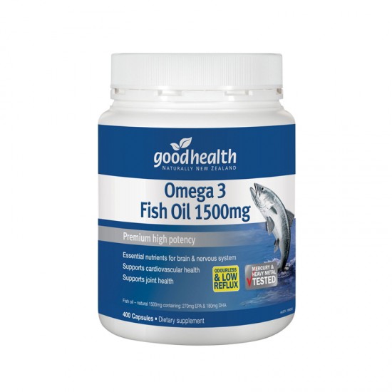 Good Health Omega3 Fish Oil 好健康深海鱼油 高含量 1500mg 400粒 
