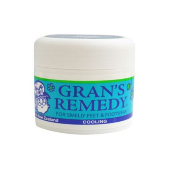 Gran's Remedy cooling 老奶奶牌爽脚粉臭脚粉鞋臭粉脚臭粉50g 【清凉味蓝色盒】