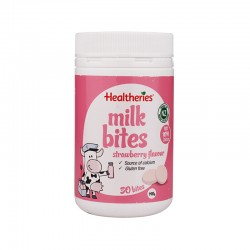 Healtheries 贺寿利 草莓味 牛奶咬咬片 奶片 儿童孕妇补钙 50片  Healtheries 贺寿利 草莓味 牛奶咬咬片 奶片 儿童孕妇补钙 50片